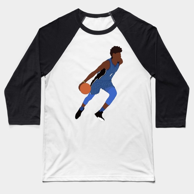 Jonathan Isaac Dribbling Baseball T-Shirt by rattraptees